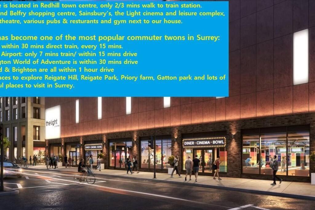 Апартаменты Redhill Town Centre 3 Bed House Near Gatwick Airport, Easy Commute To London Экстерьер фото
